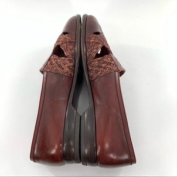 R Martegani mens loafers size 9 brown Italian leather vintage 90s Grandpacore main image 13